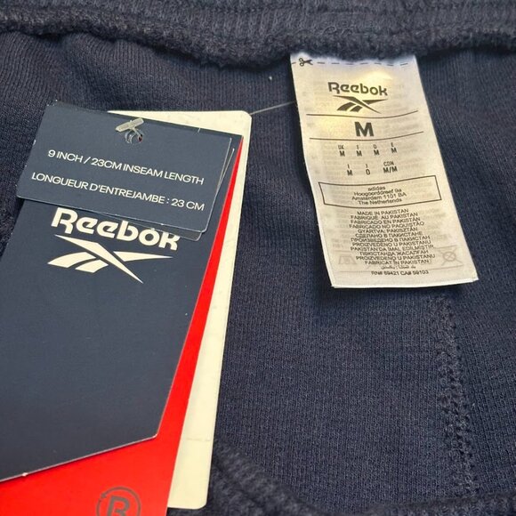 Men's Short Reebok Identity Vector Tape, Navy, Size Medium - Picture 6 of 7